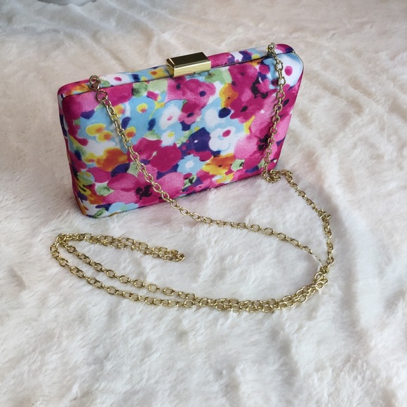 Lulu Townsend Handbags - Lulu Townsend Spring Floral Print Box Purse